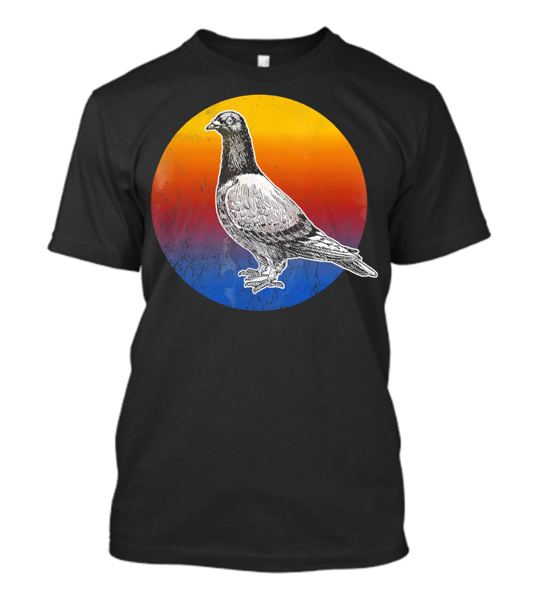 Pigeon Silhouette Love Pigeons Vintage Sunset T-Shirt