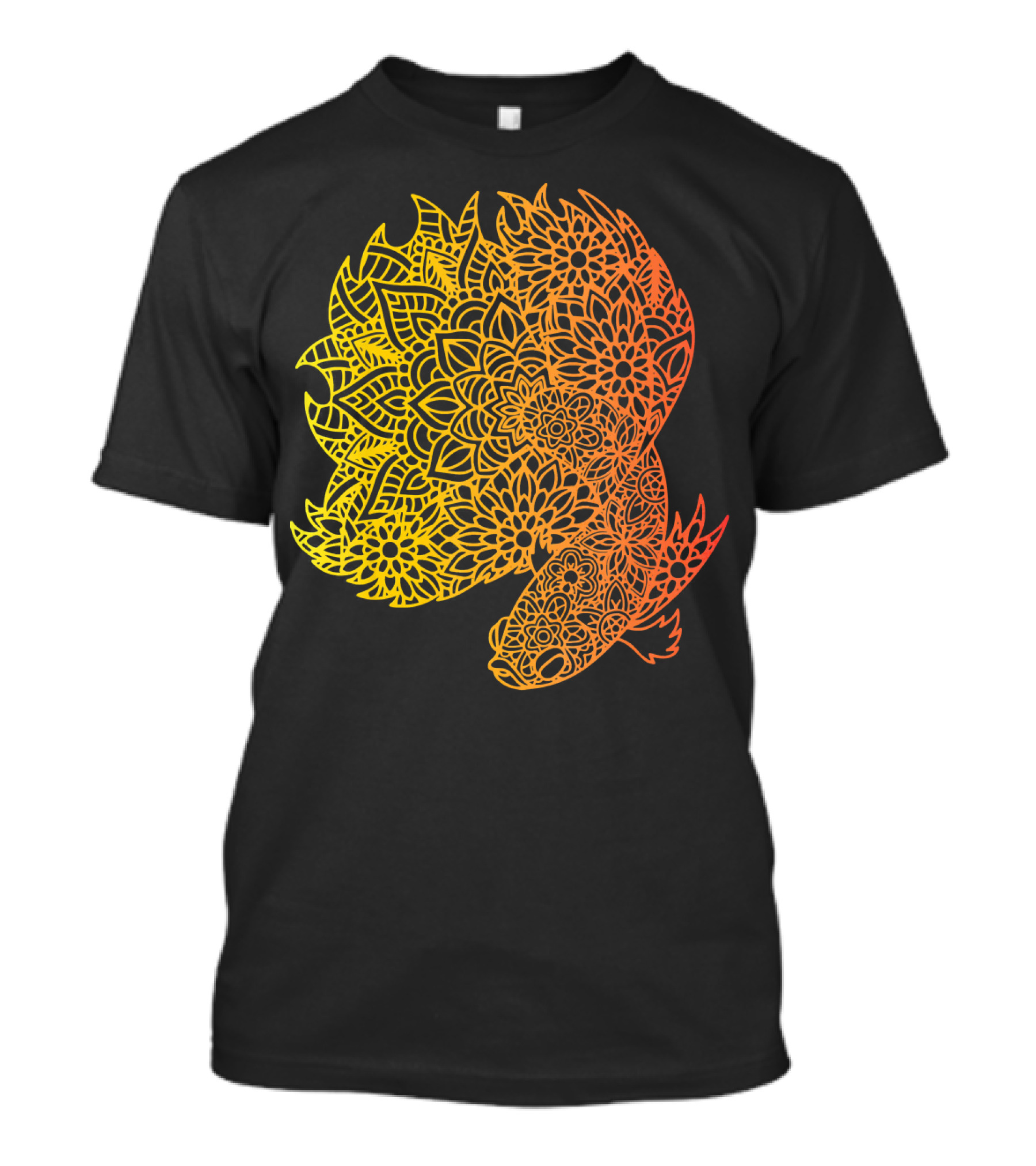 Mandala Betta Fish Psychedelic T-Shirt