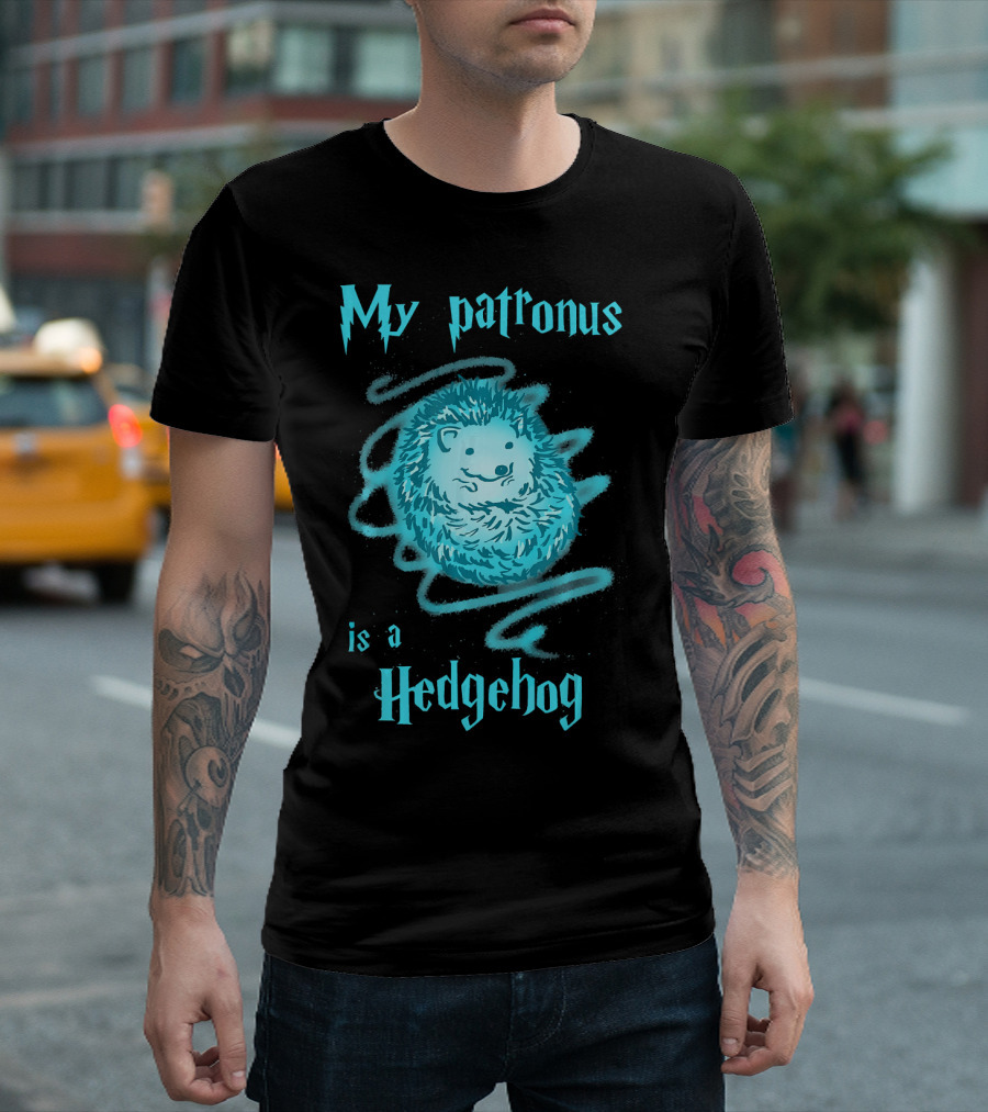 My Patronus Is A Hedgehog Cute Animal Magic T-Shirt