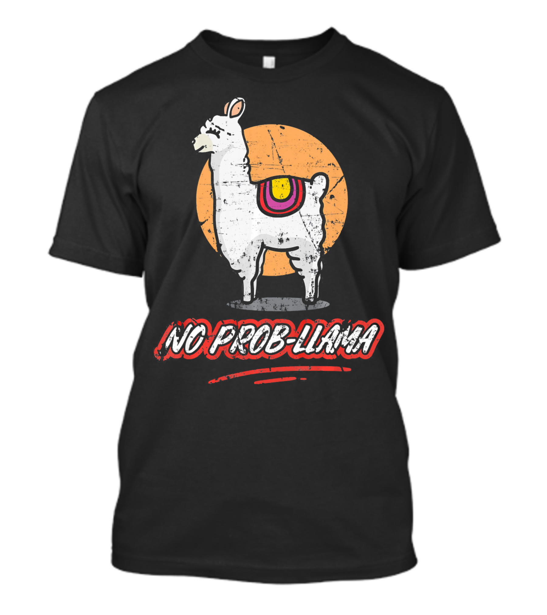No Prob Llama Alpaca Moon T-Shirt