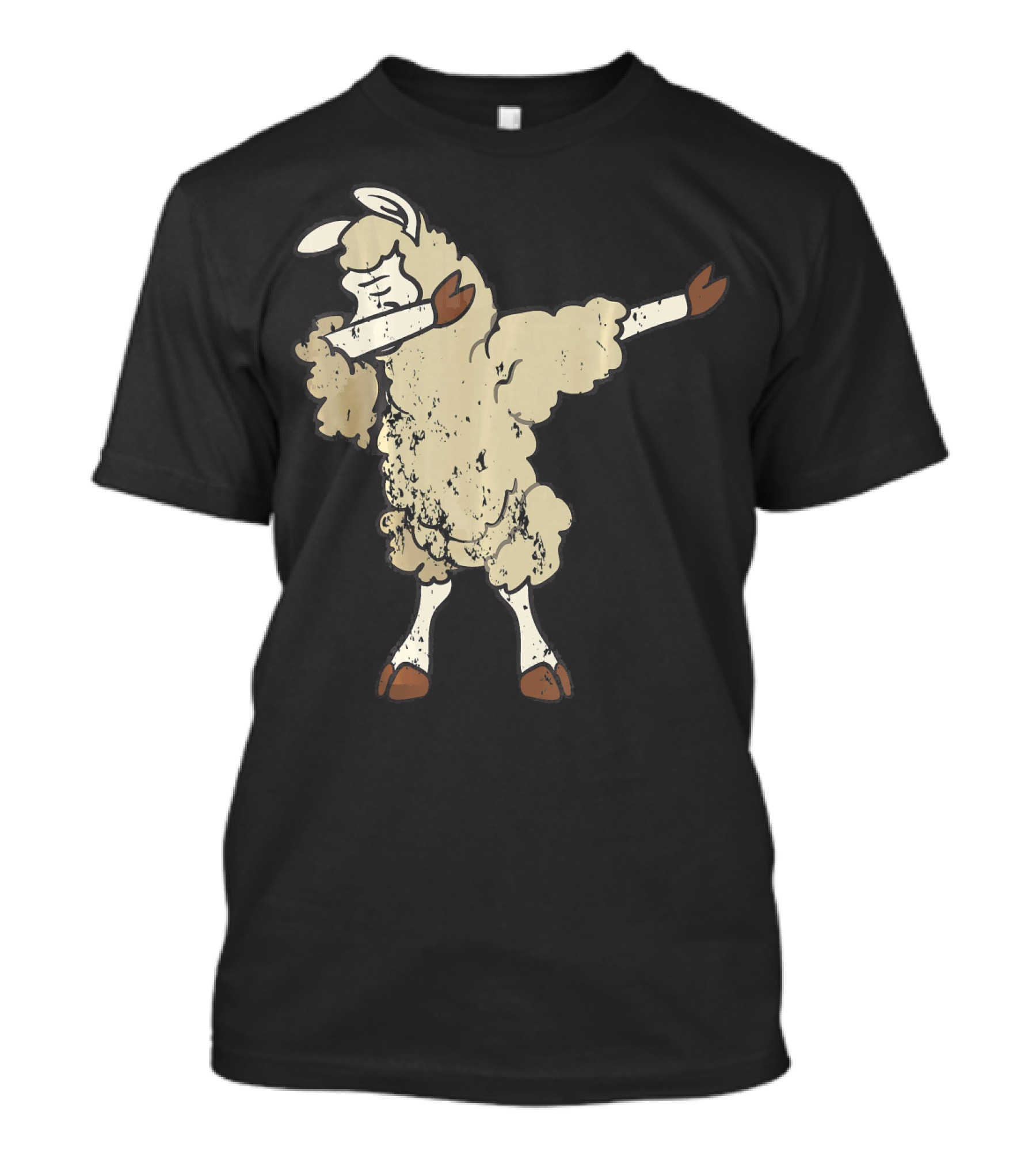 Retro Vintage Grunge Sheep Dabbing Dab T-Shirt