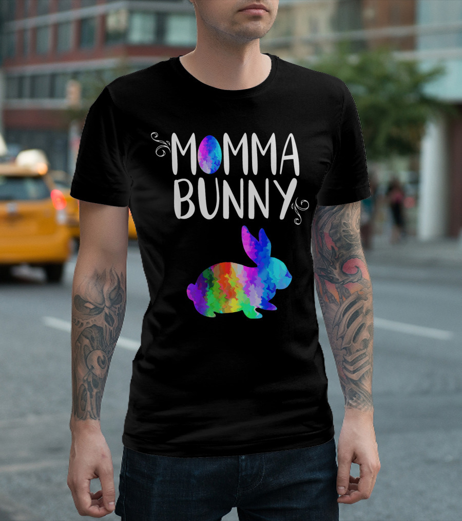 Momma Bunny Colorful T-Shirt