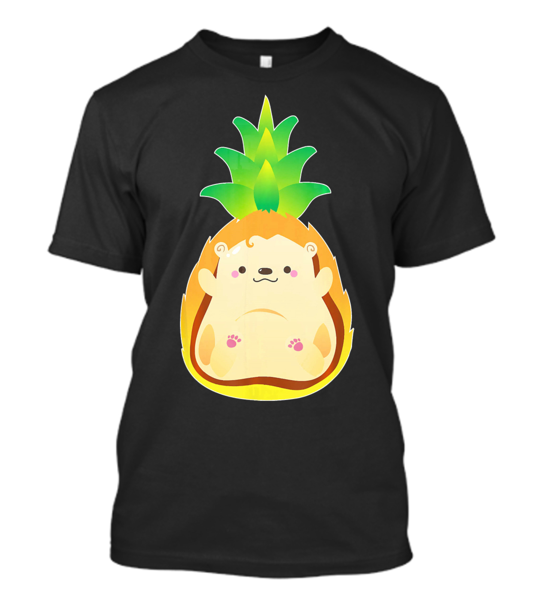Pinehog Hedgehog Pineapple Cute Cartoon Crossover T-Shirt