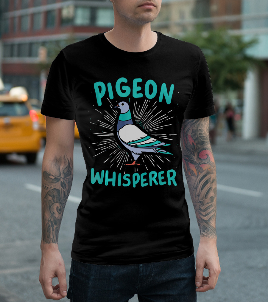 Pigeon Whisperer Bird Ing Burst T-Shirt