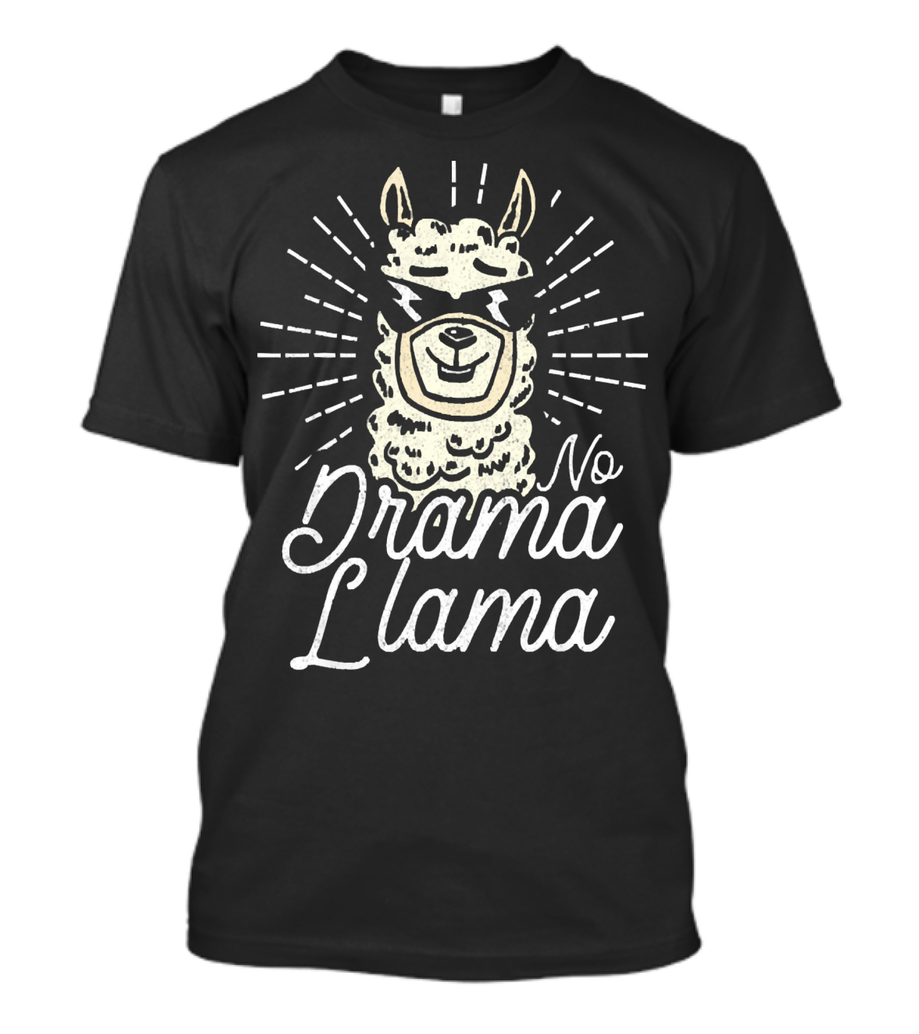 No Drama Llama Sunglasses Animal T-Shirt