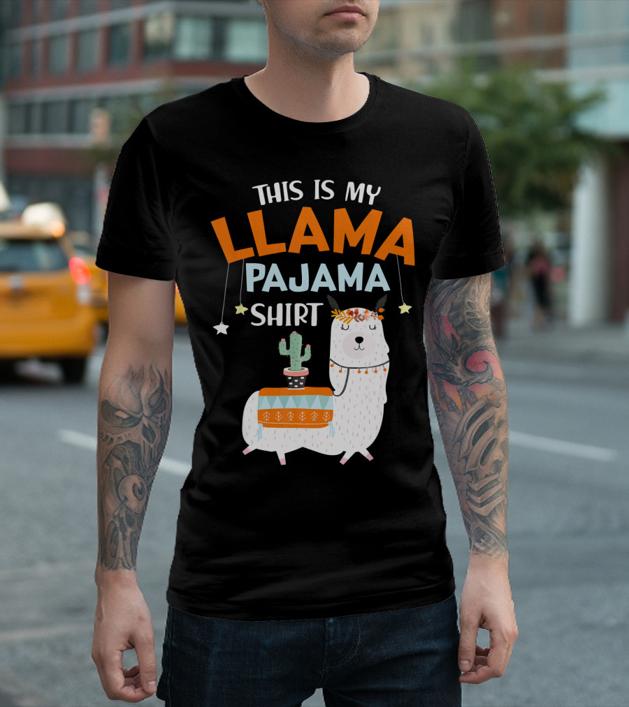 This Is My Llama Pajama T-Shirt