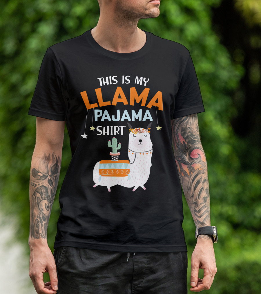 This Is My Llama Pajama T-Shirt