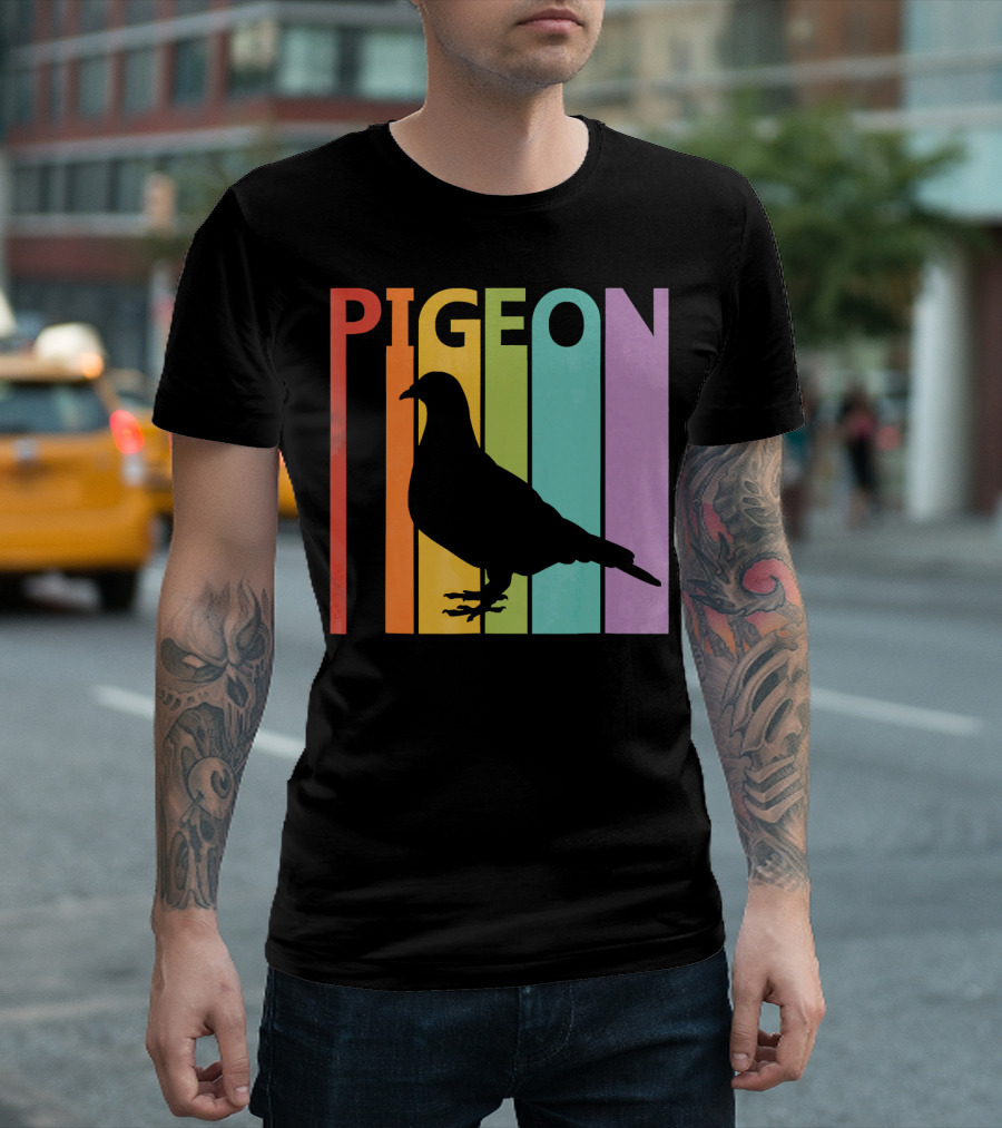 Pigeon Vintage Rainbow T-Shirt