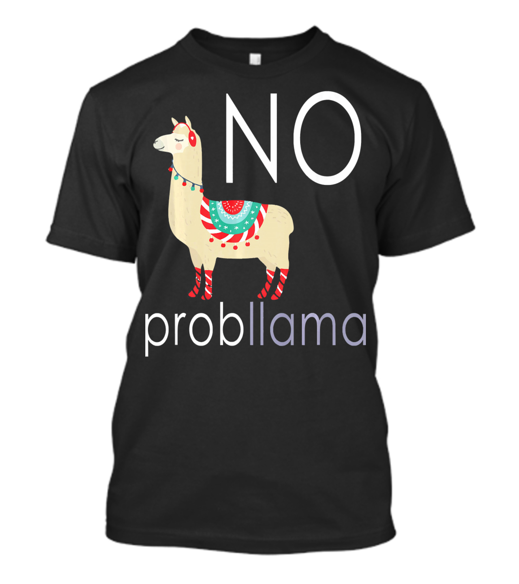 NO Probllama Cute Sassy Llama T-Shirt
