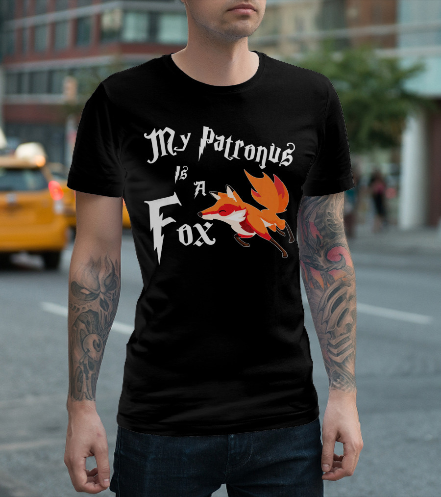 My Patronus Is A Fox With Cartoon Red Fox T-Shirt