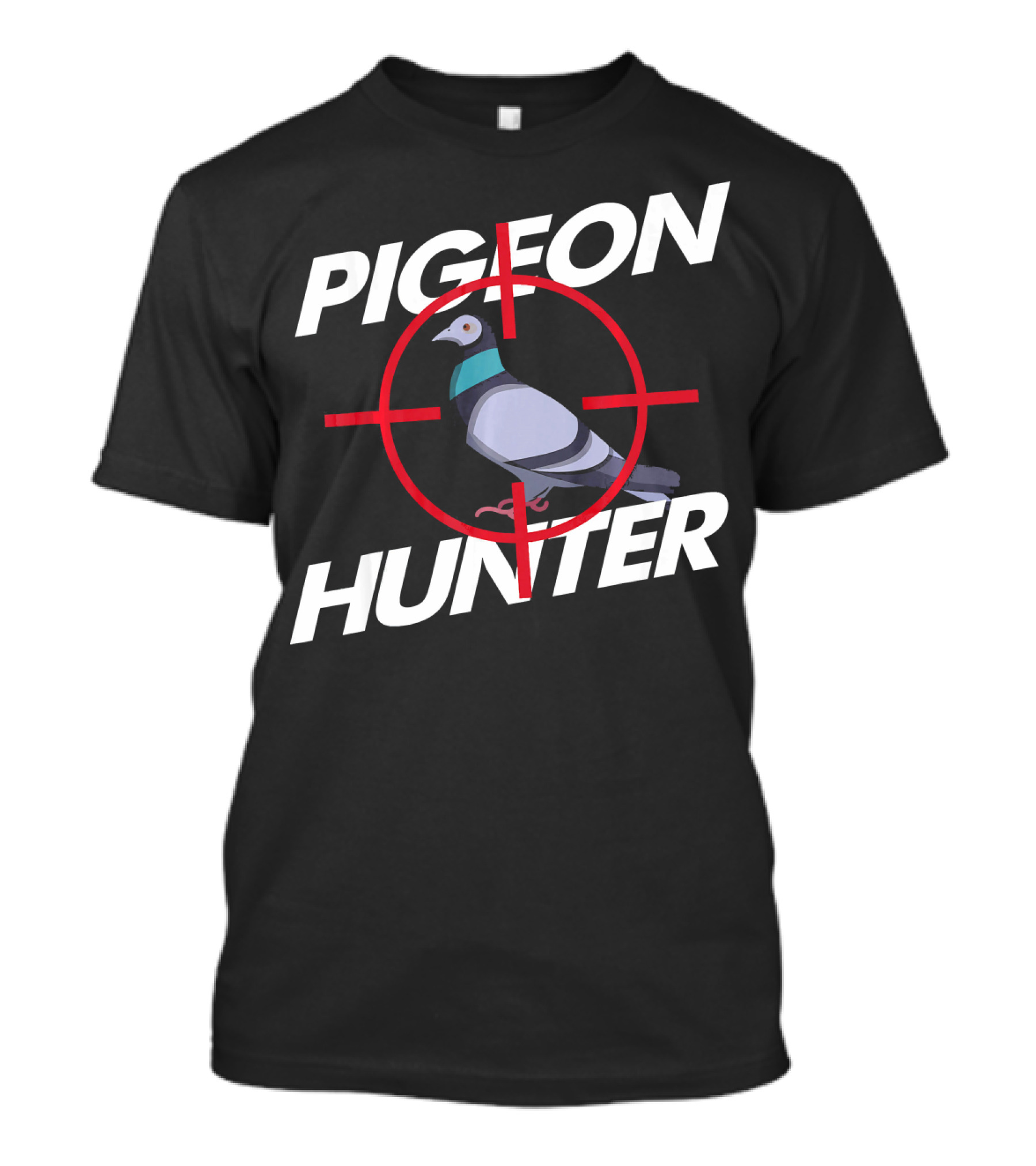 Pigeon Hunter Cool Searching Pigeon Target Focus T-Shirt