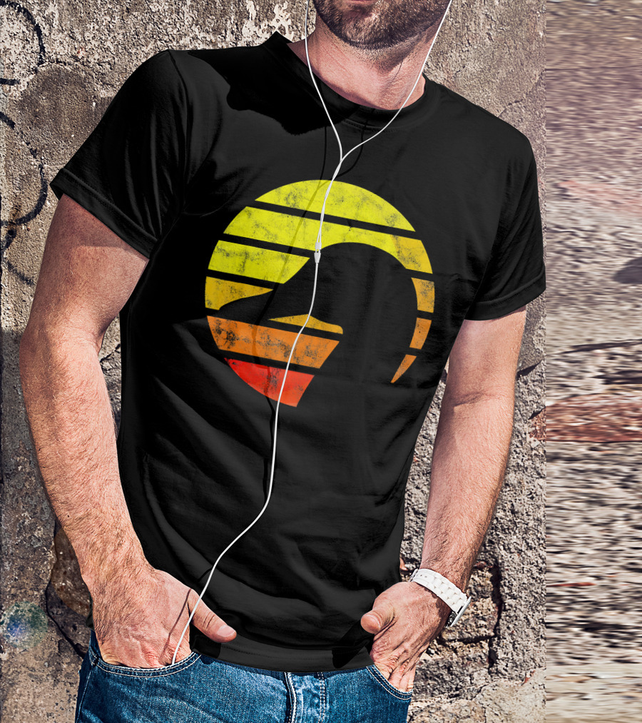 Vintage Eighties Sun And Goose Silhouette Love T-Shirt