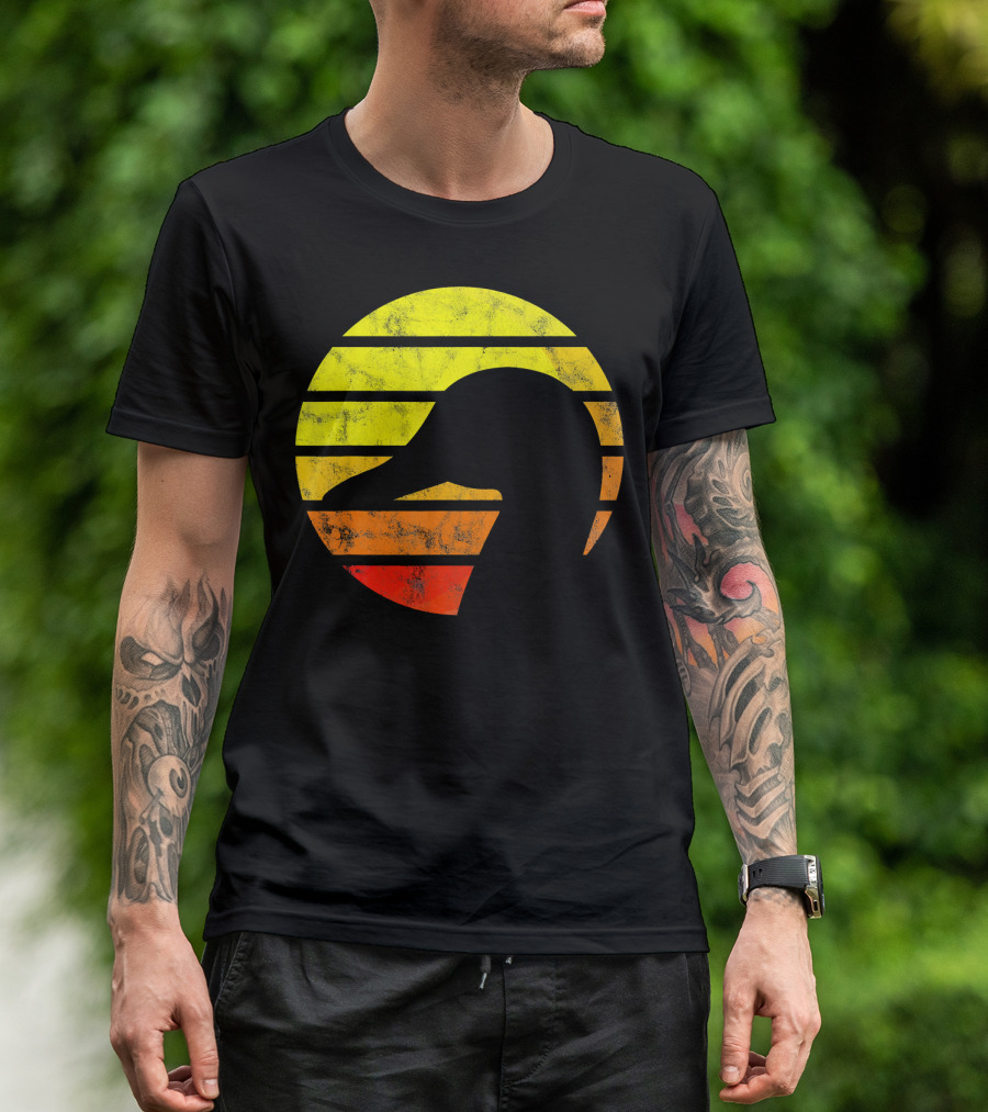 Vintage Eighties Sun And Goose Silhouette Love T-Shirt