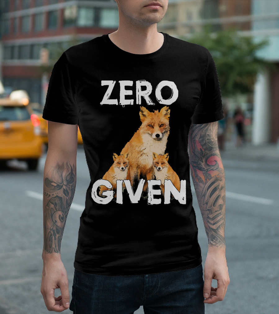 Zero Fox Given Funny Pun Fox Trio T-Shirt