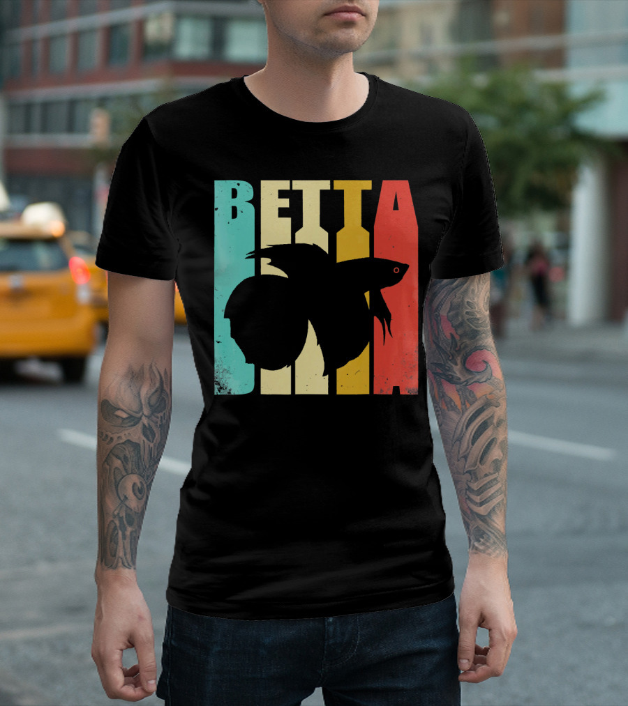 Betta Vintage Retro Bold Colorful T-Shirt