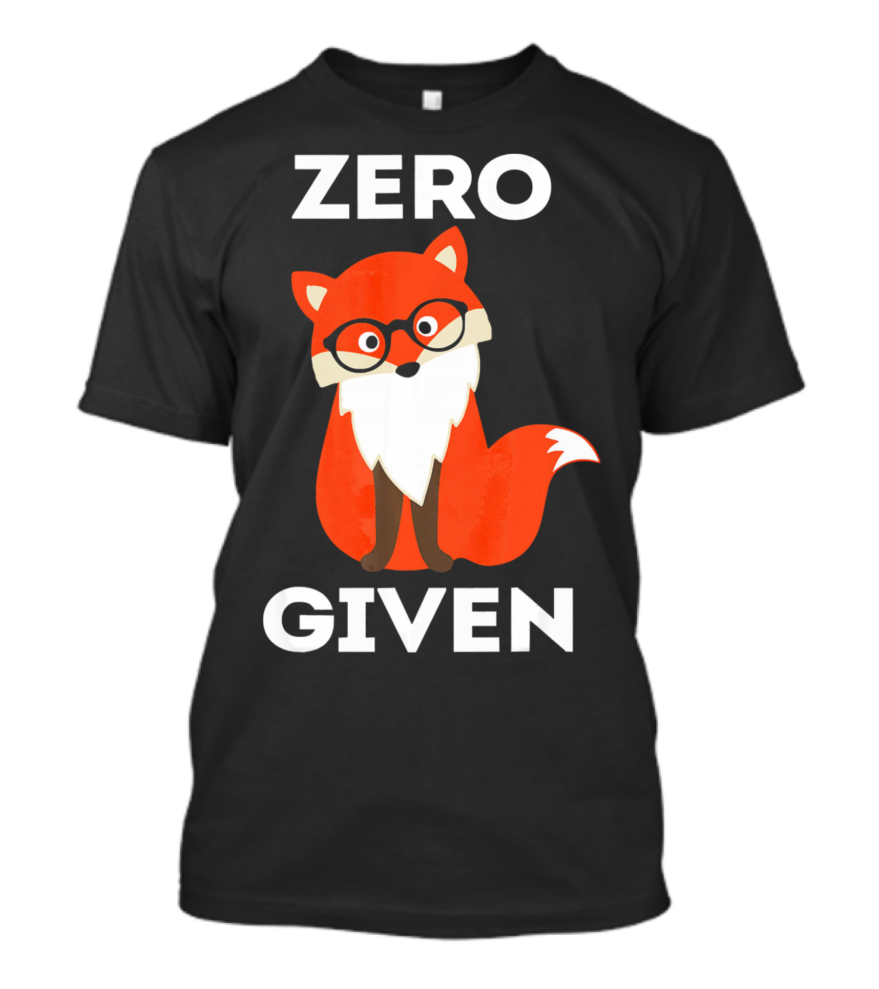 Zero Fox Given Fox Wearing Glasses T-Shirt