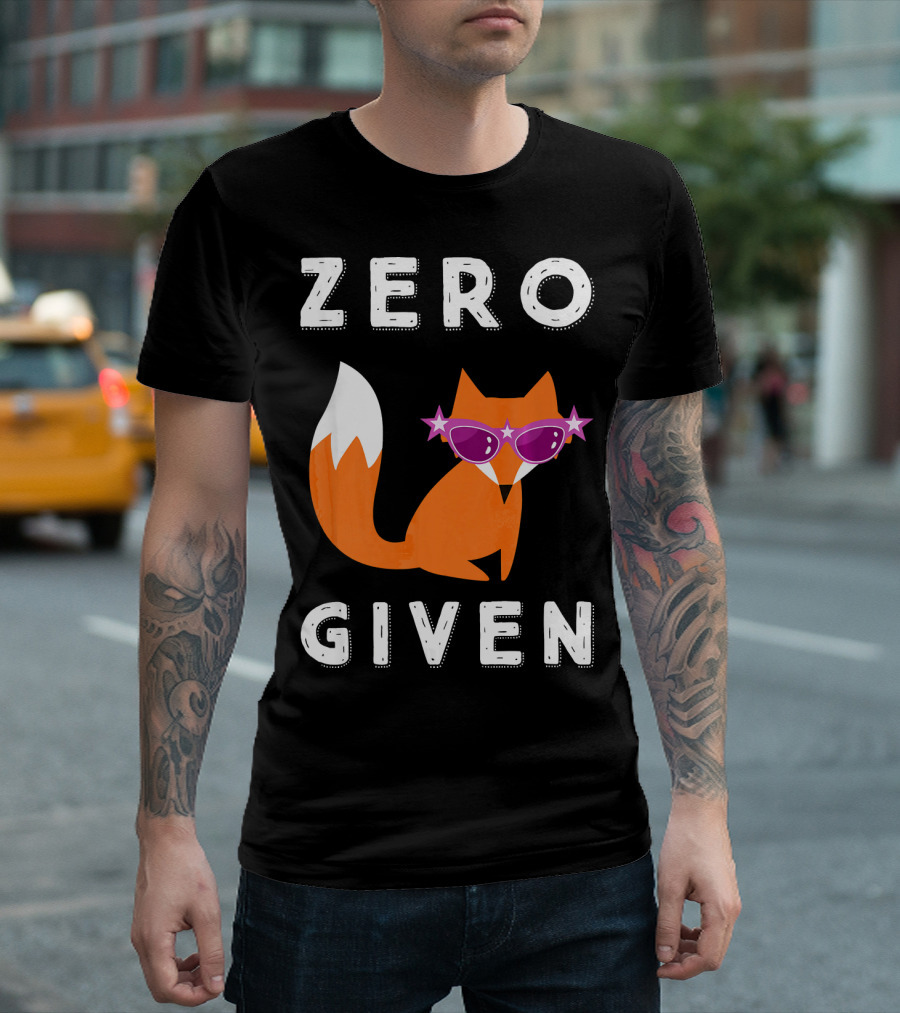 Zero Fox Given Sunglasses Starry Fox T-Shirt