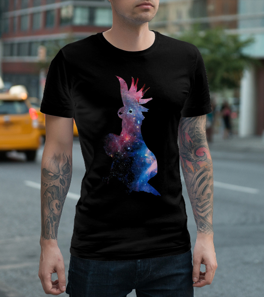 Cosmic Cockatoo Galaxy T-Shirt
