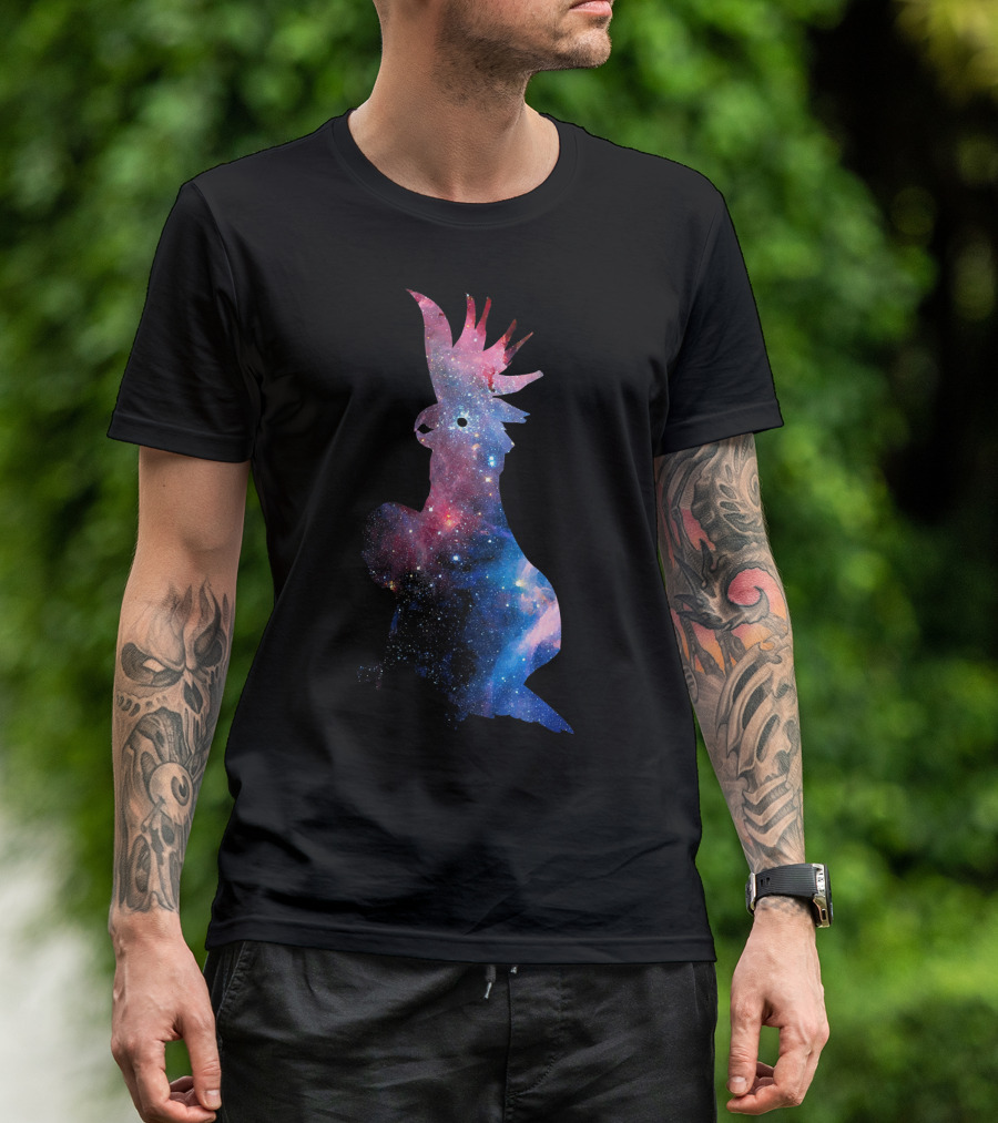 Cosmic Cockatoo Galaxy T-Shirt