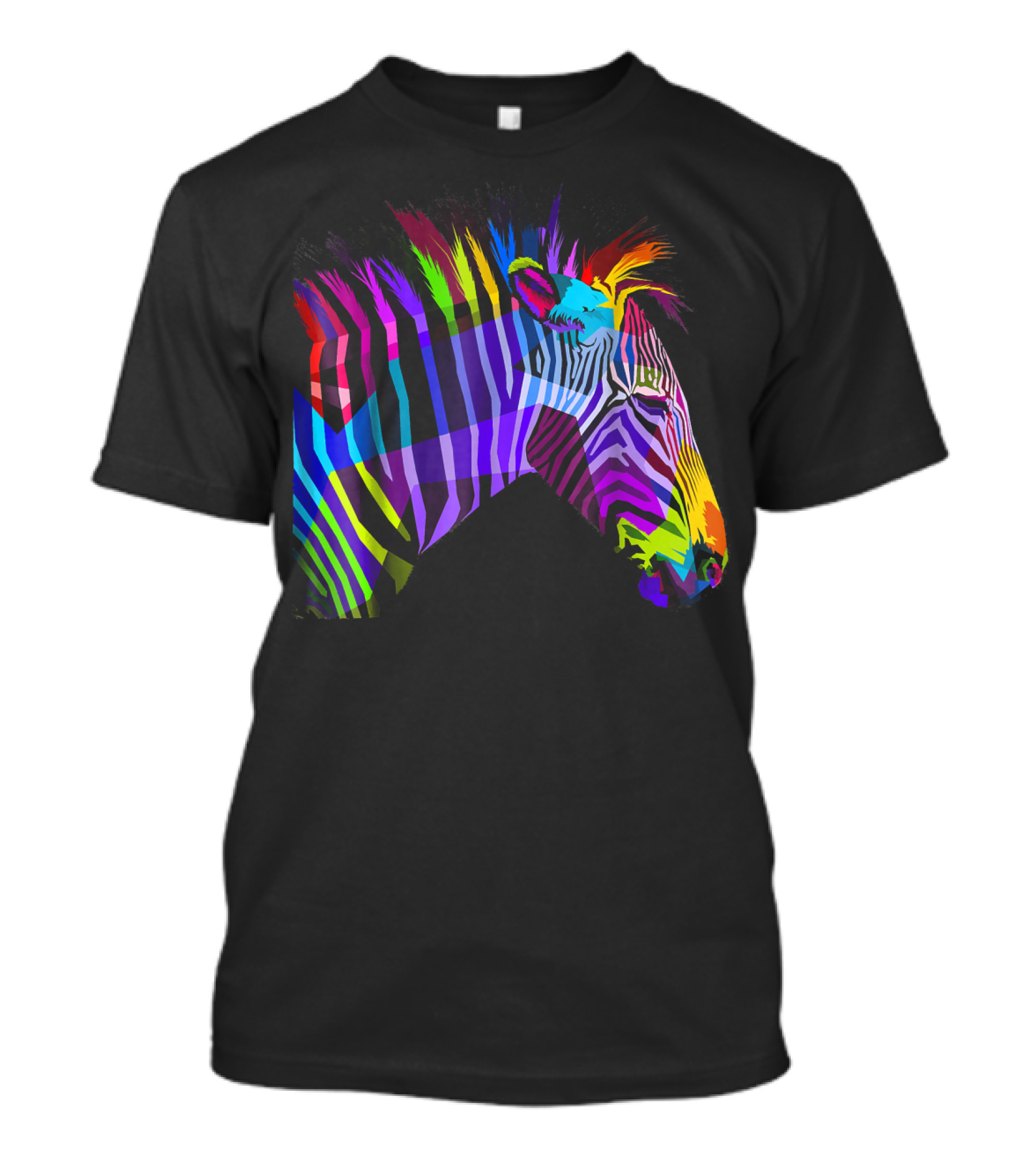 Beautiful Vibrant Rainbow Zebra T-Shirt