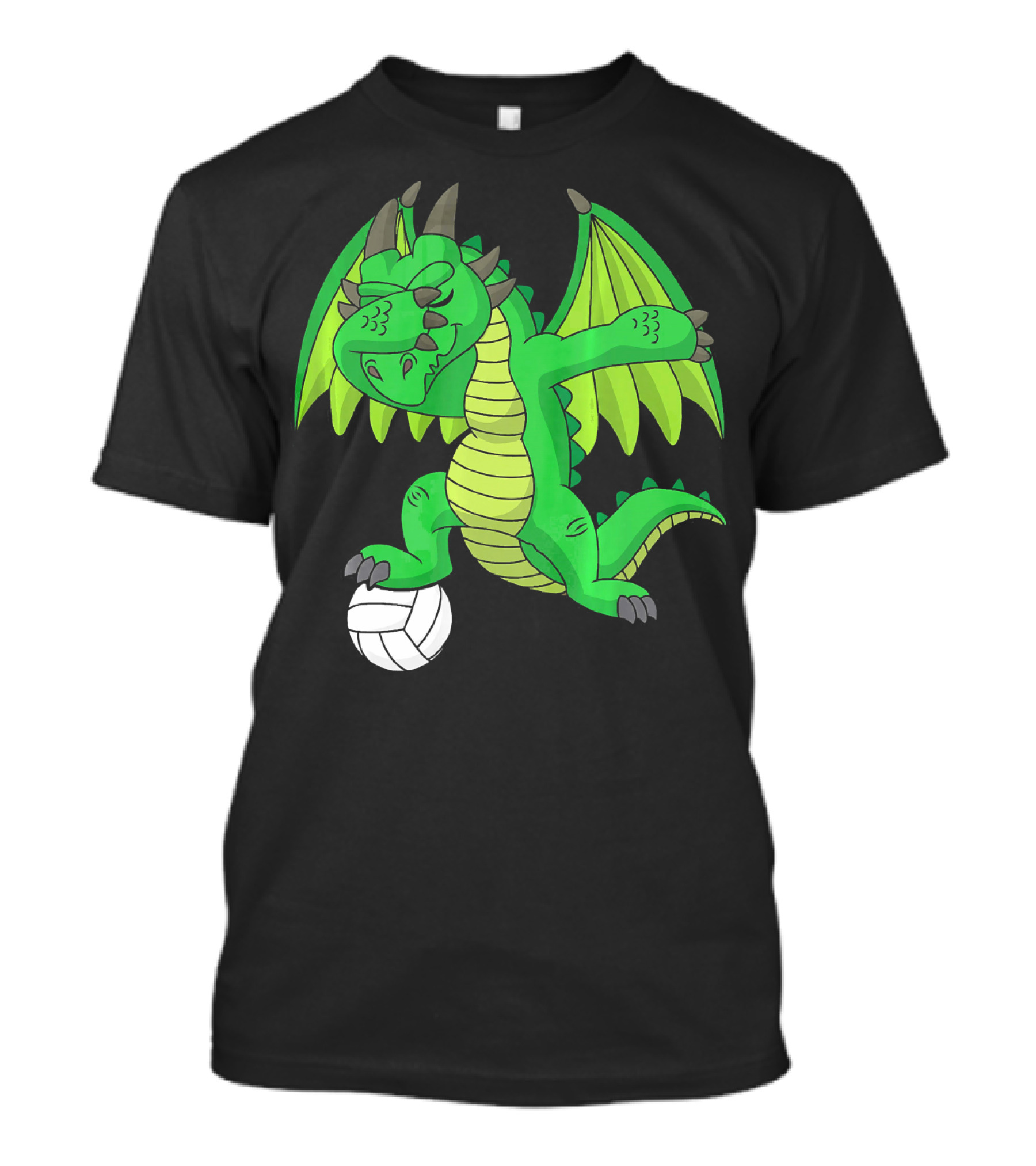 Dabbing Dragon With Volleyball Playful Sports T-Shirt