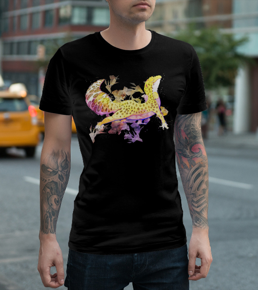 Leopard Gecko Colorful Love Explosion T-Shirt