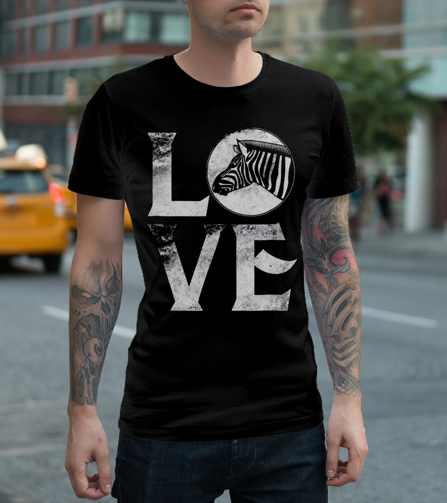 LOVE Zebra Spirit Anim T-Shirt