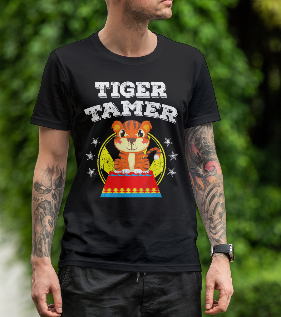 Tiger Tamer Cute Carnival Show Tiger T-Shirt