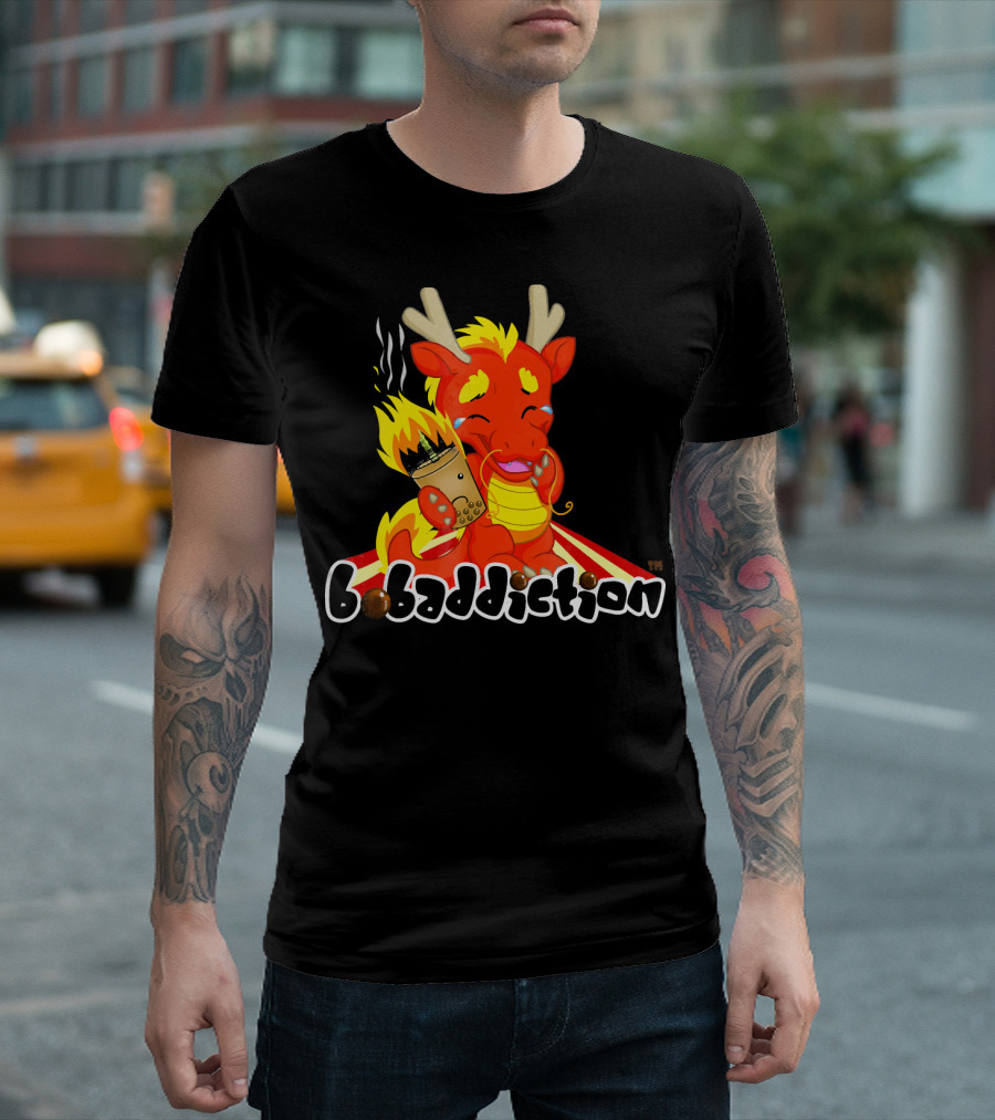 Boba Tea Bubble Tea Boba Addiction Year of the Dragon T-Shirt