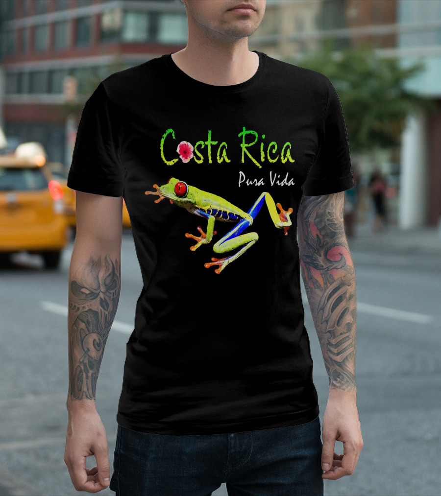 Costa Rica Pura Vida Frog Souvenir Vac T-Shirt