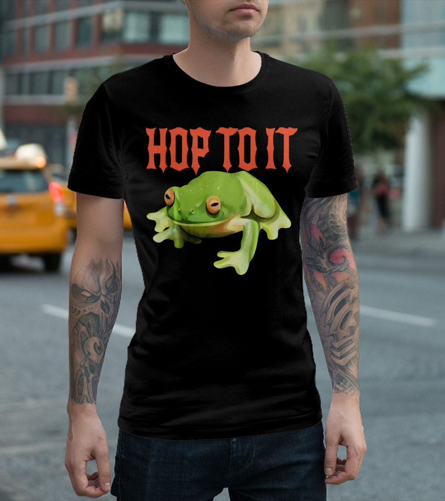HOP TO IT Cool Frog T-Shirt