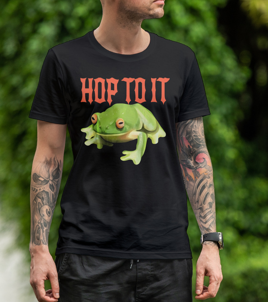 HOP TO IT Cool Frog T-Shirt
