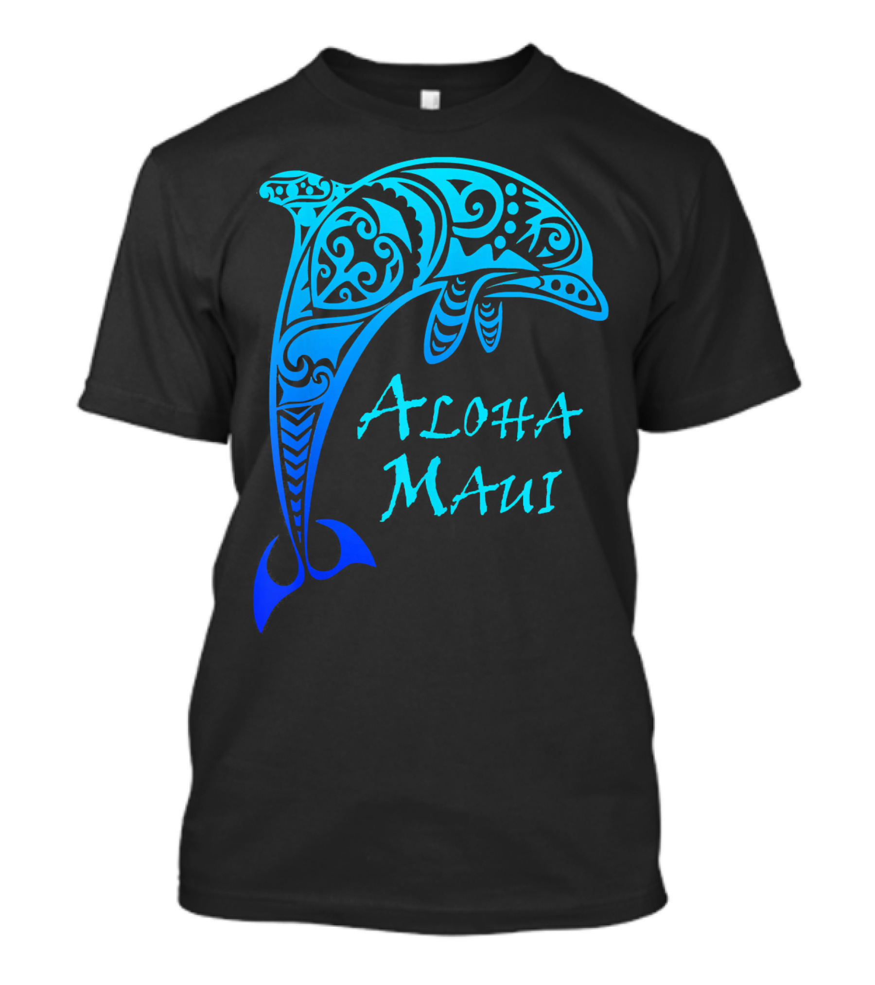Aloha Maui Vintage Tribal Dolphin T-Shirt