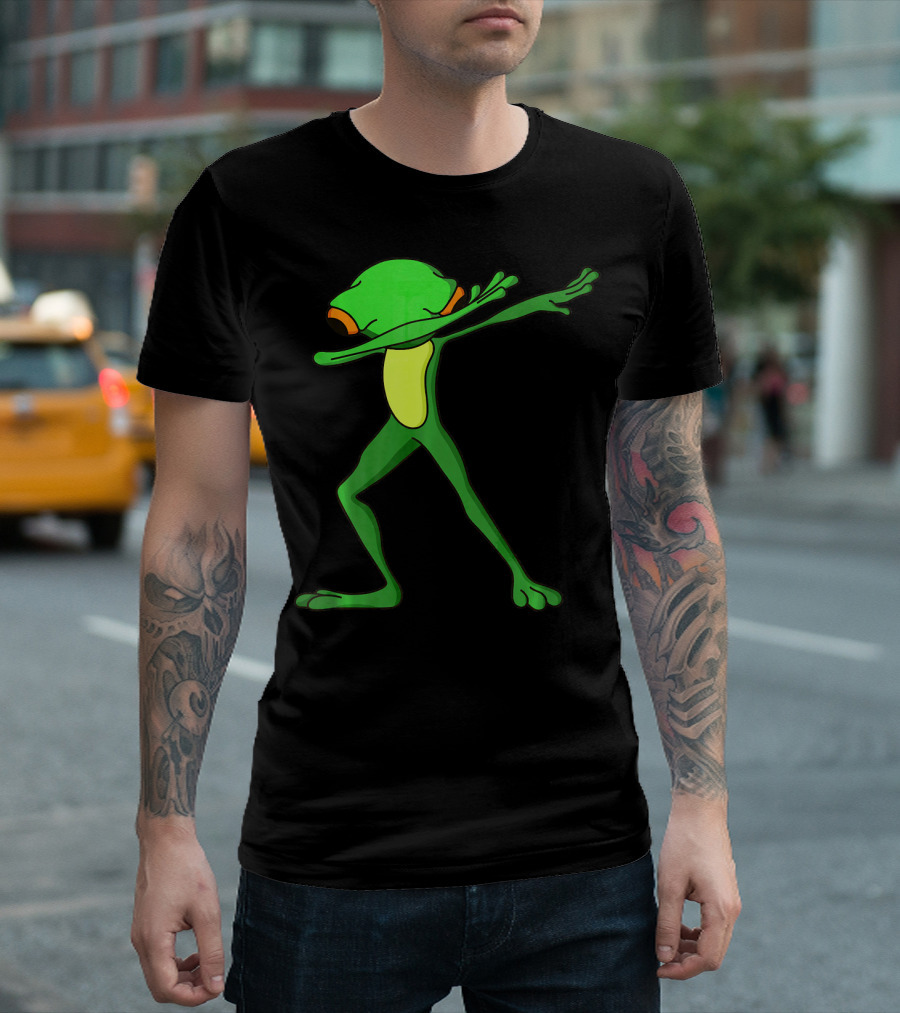 Dabbing Toad Frog Funny Dab Dance Pose T-Shirt