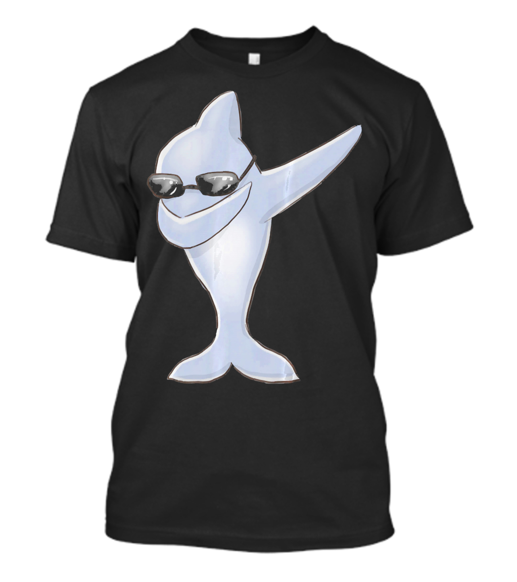 Dabbing Dolphin With Sunglasses T-Shirt