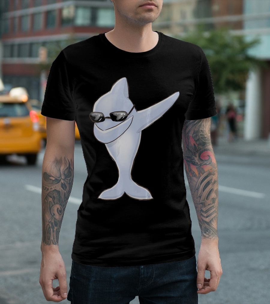 Dabbing Dolphin With Sunglasses T-Shirt