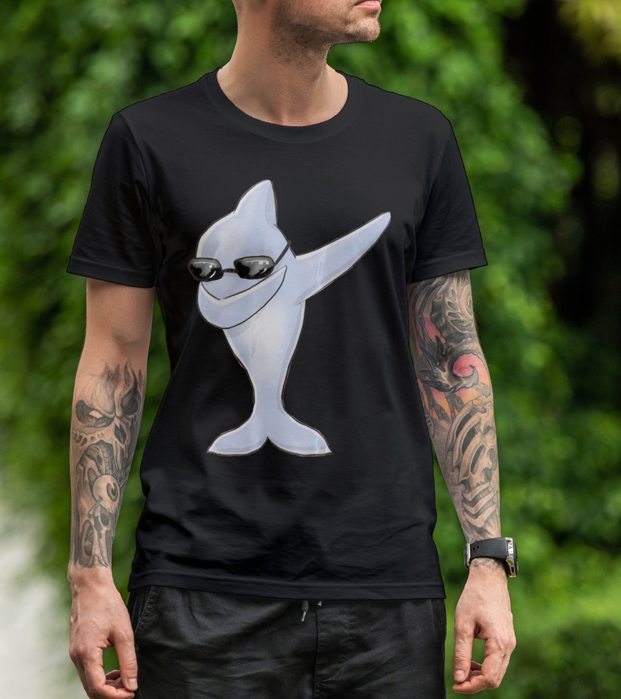 Dabbing Dolphin With Sunglasses T-Shirt
