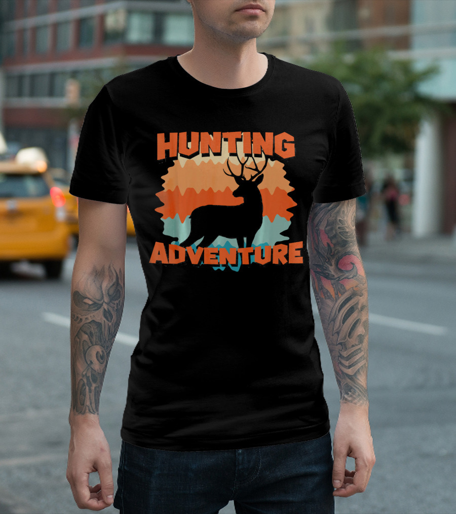Hunting Adventure Forest Deer Hunter T-Shirt