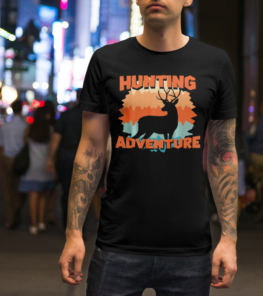 Hunting Adventure Forest Deer Hunter T-Shirt