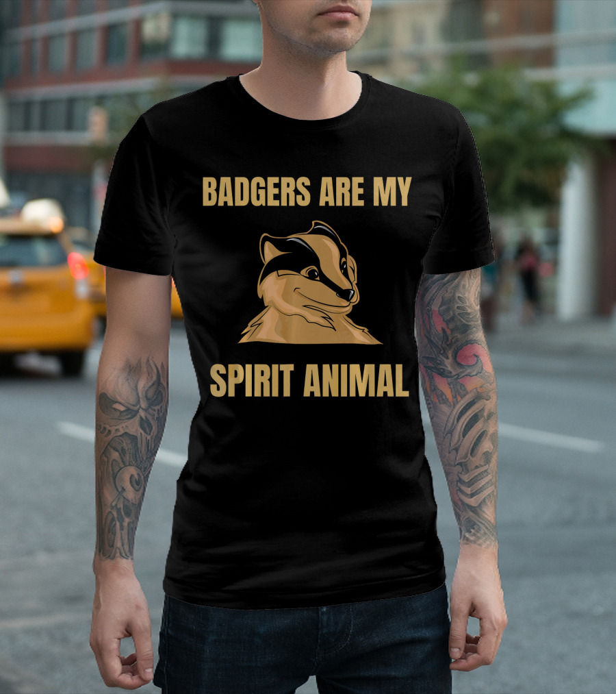 Badgers Are My Spirit Animal T-Shirt