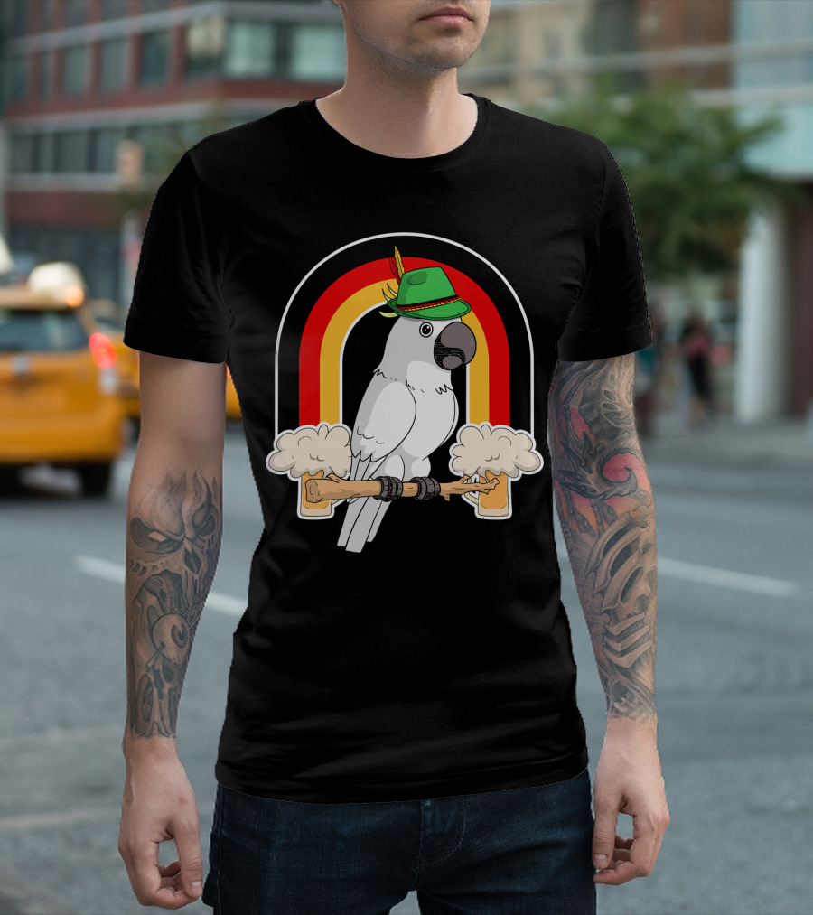 Cockatoo Beer Oktoberfest Prost German Festive Iconic Brew T-Shirt