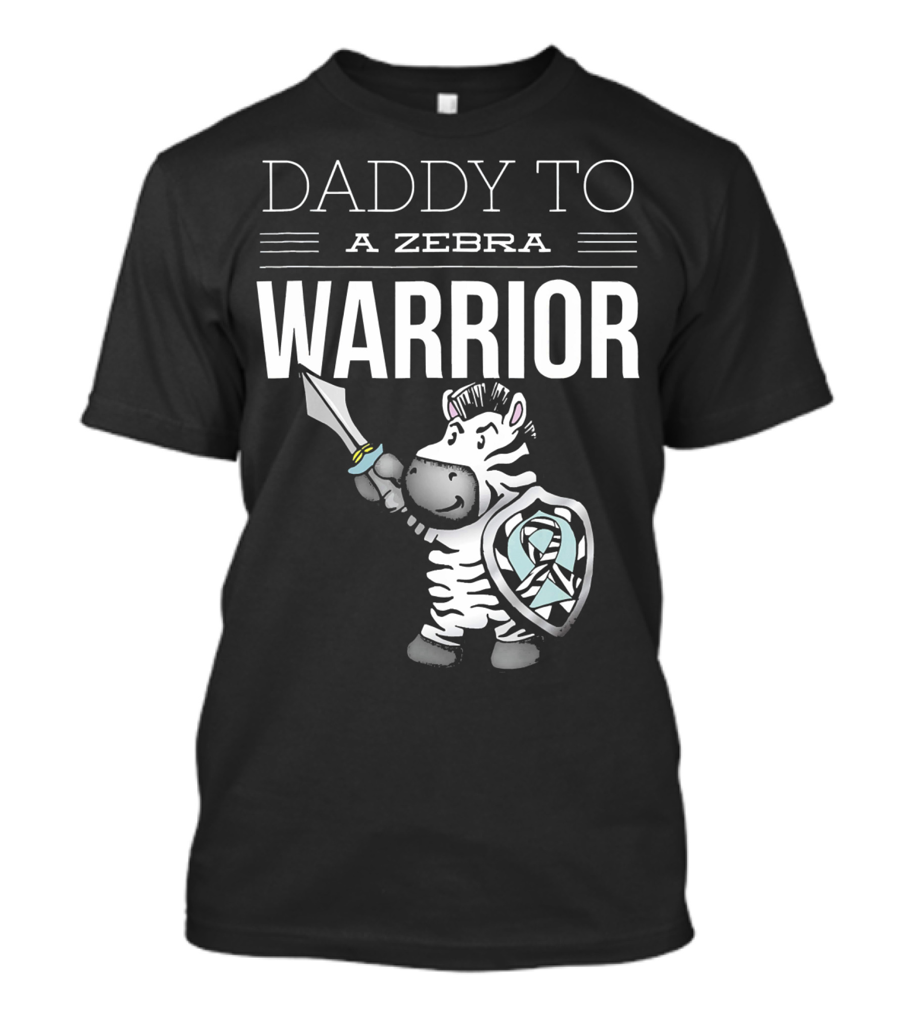 Daddy To A Zebra Warrior Ehlers Danlos Awareness Support T-Shirt