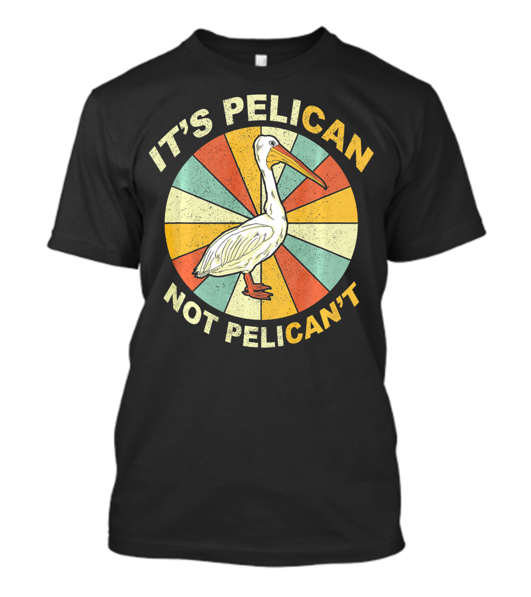 IT'S PELICAN NOT PELICAN'T VINTA RETRO CIRCLE T-Shirt