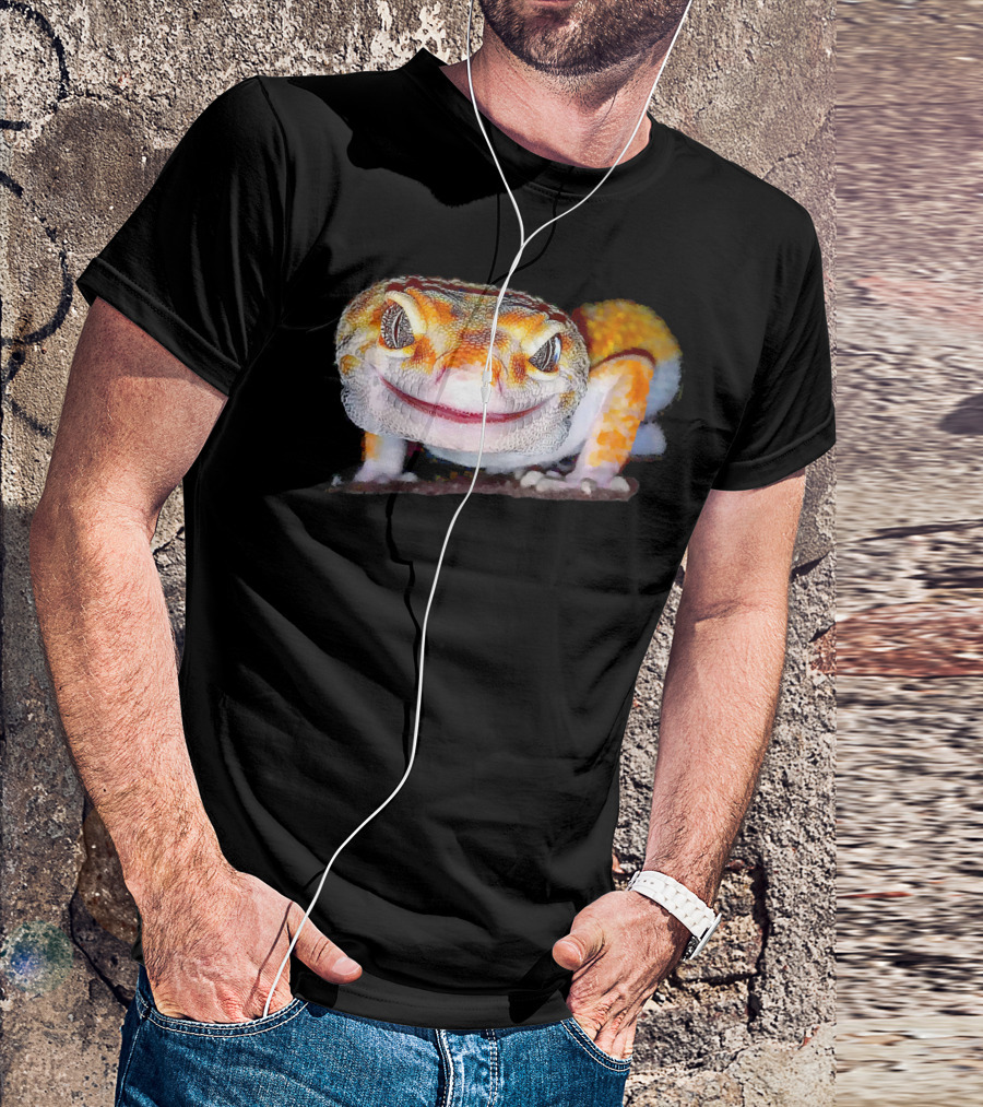 Beautiful Crazy Leopard Gecko Lizard T-Shirt