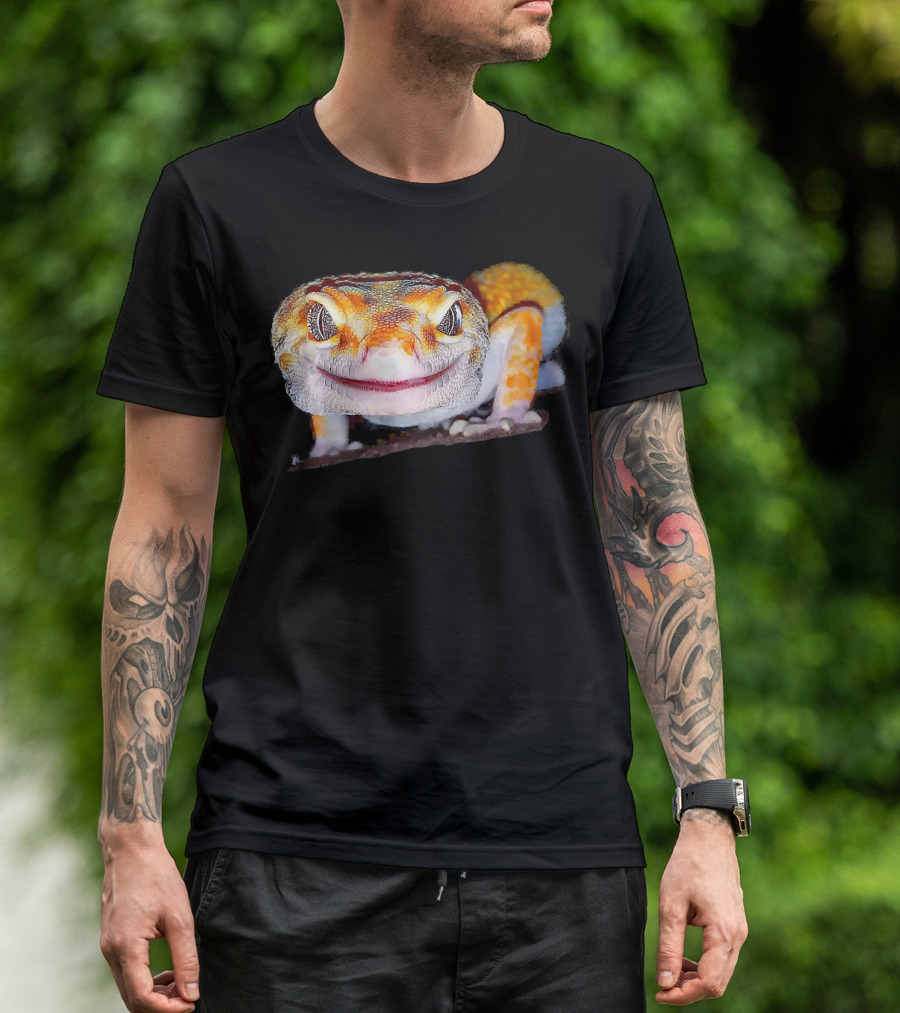 Beautiful Crazy Leopard Gecko Lizard T-Shirt