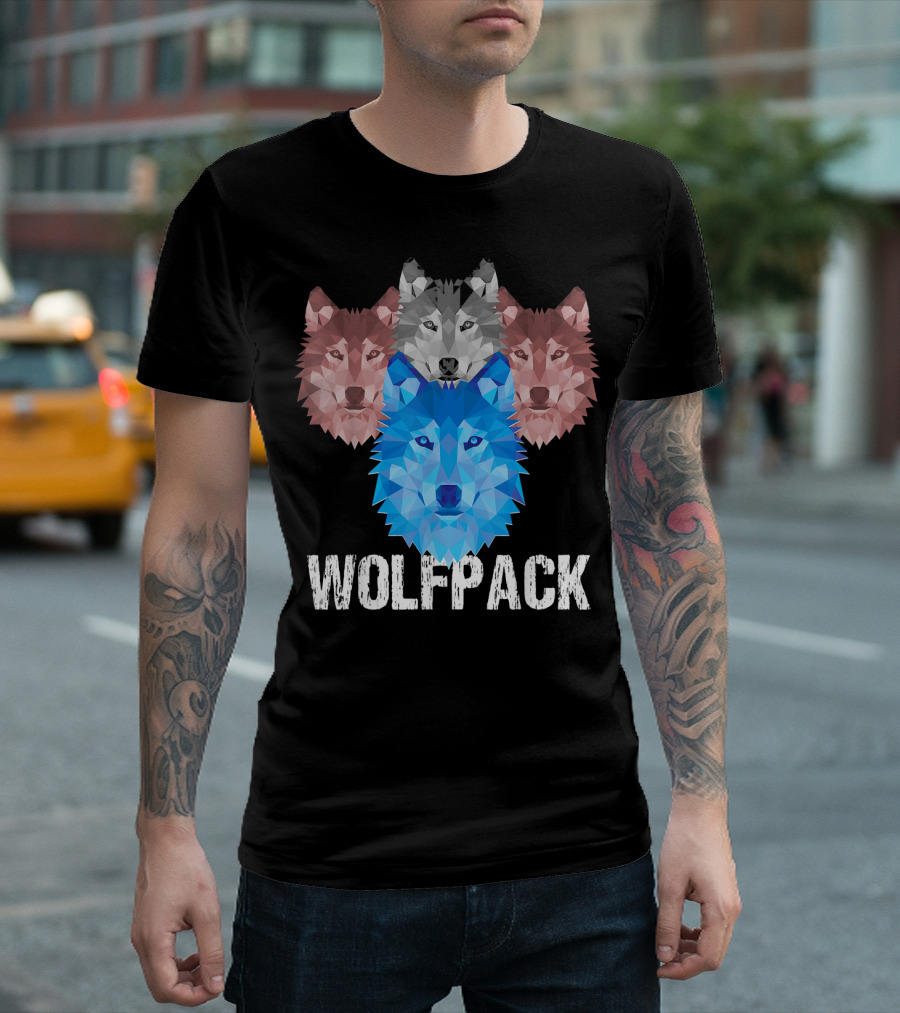 Wolf Pack Mens Vegas Bachelor Party T-Shirt