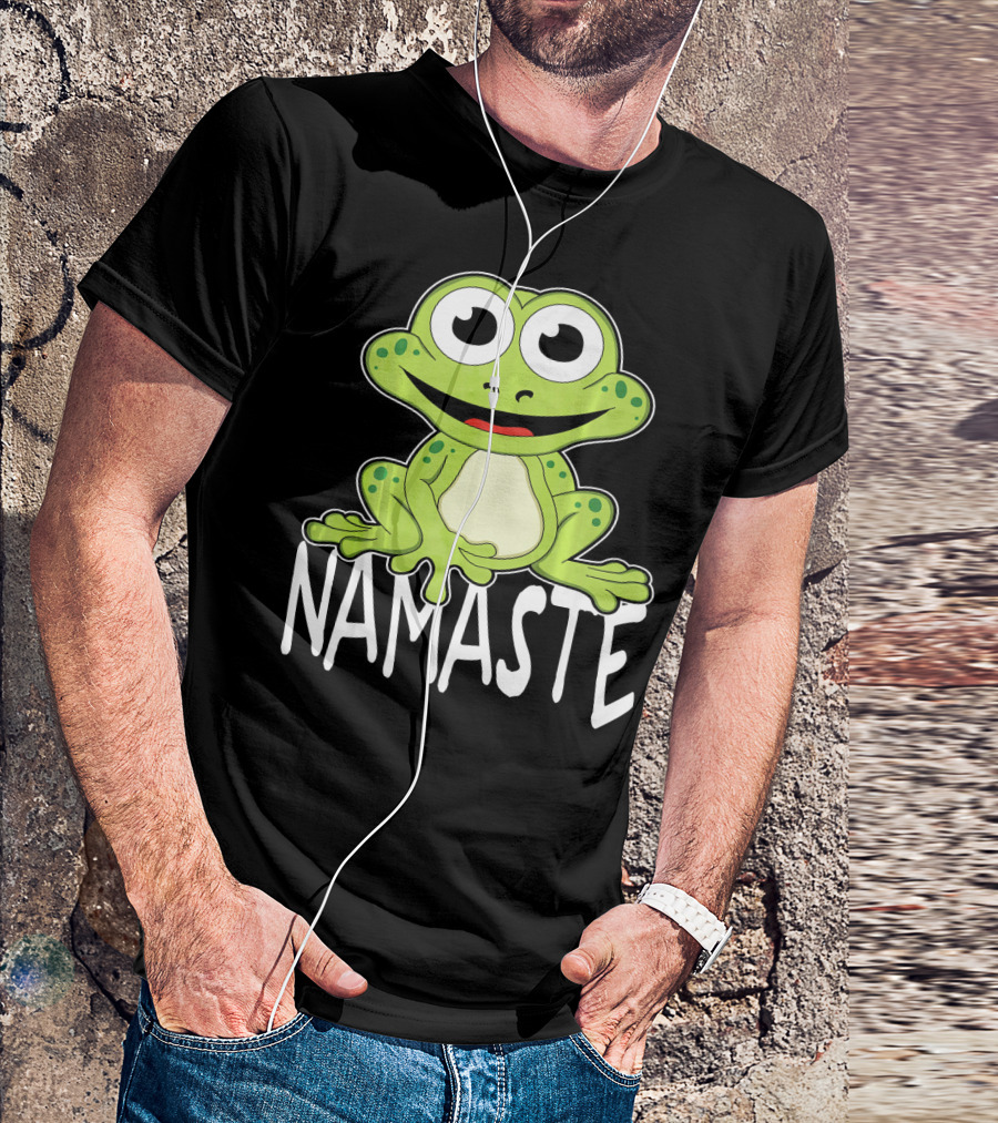 Namaste Yoga Frog Buddhism Course T-Shirt
