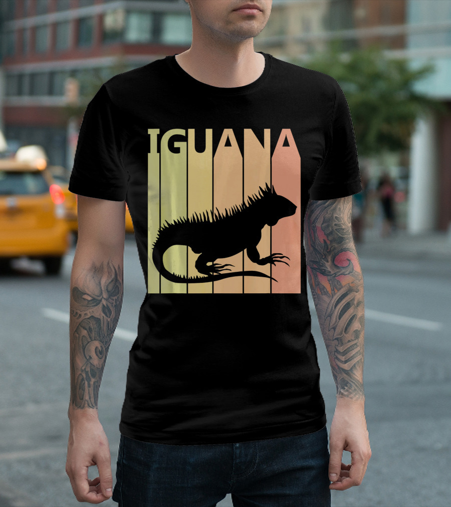Iguana Retro Sunset T-Shirt