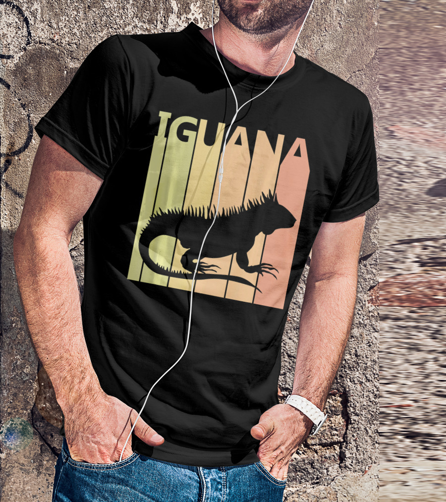 Iguana Retro Sunset T-Shirt