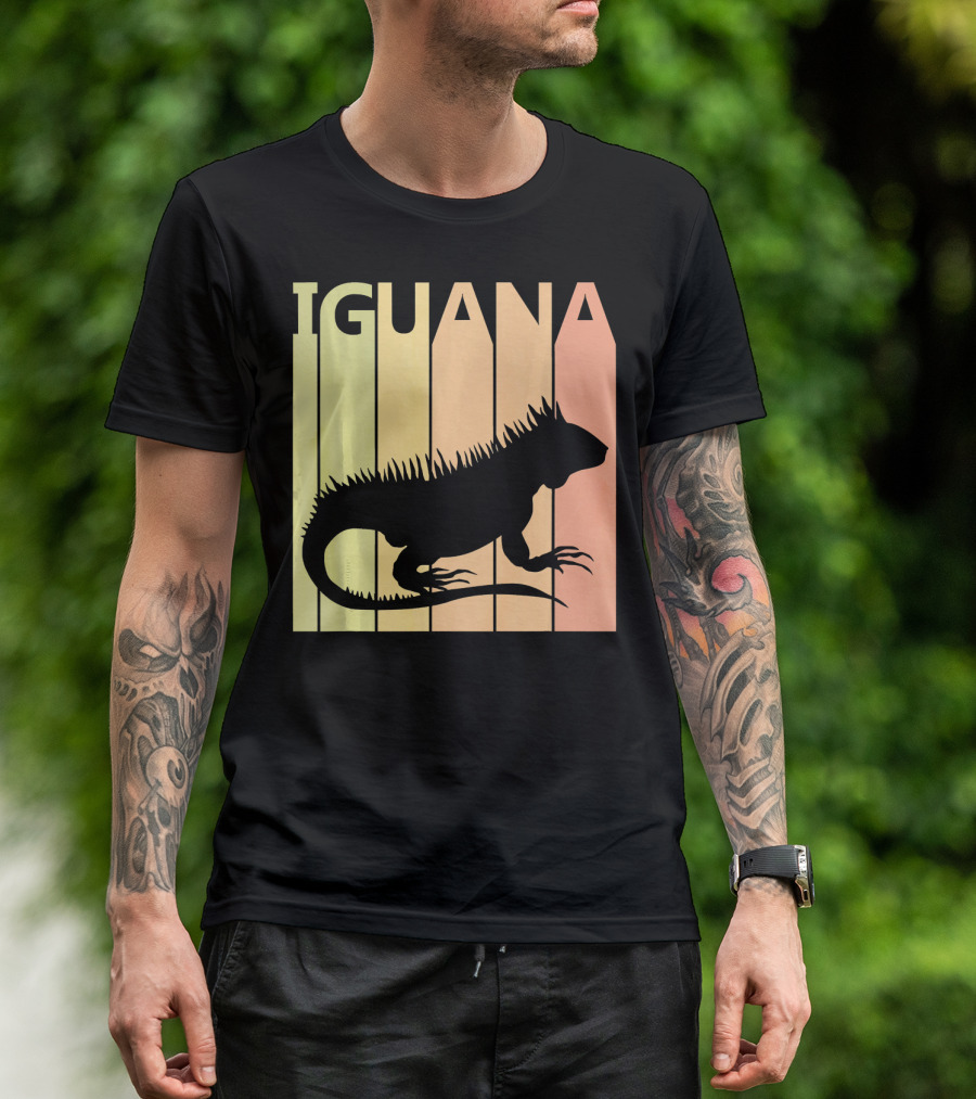 Iguana Retro Sunset T-Shirt